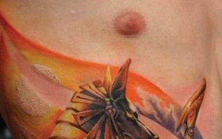 Значение татуировки с изображением анубиса